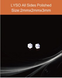 LYSO Ce scintilltion crystal, Cerium doped Lutetium Yttrium Silicate scintillation crystal, LYSO Ce scintillator crystal, 2 x 2x 3mm